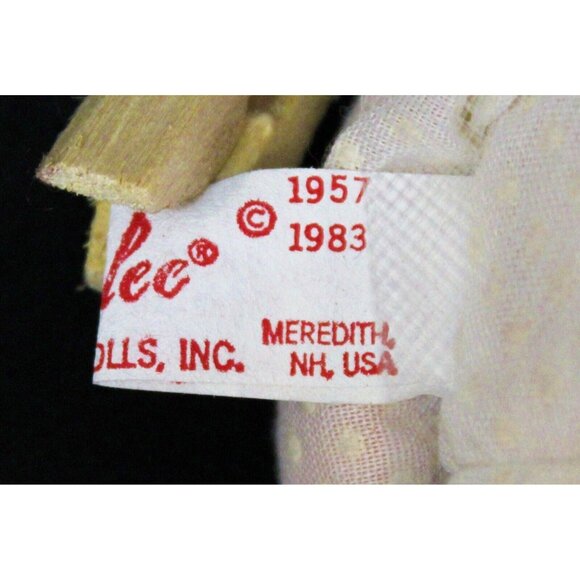 VTG 1983 Annalee Mobilitee Doll 9'' Bride White Lace Veil Flower Bendable Limbs - Picture 11 of 11